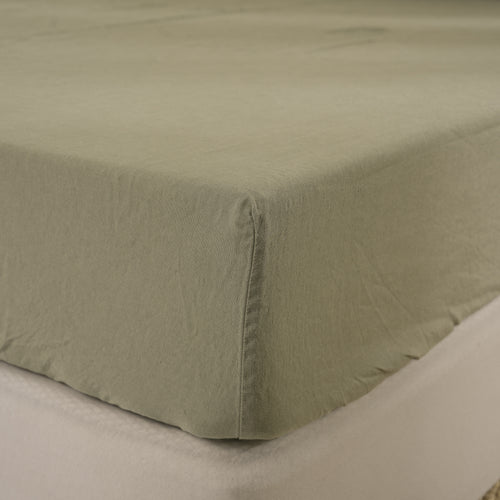 FERN - Fitted Sheet - 100% French Flax Linen