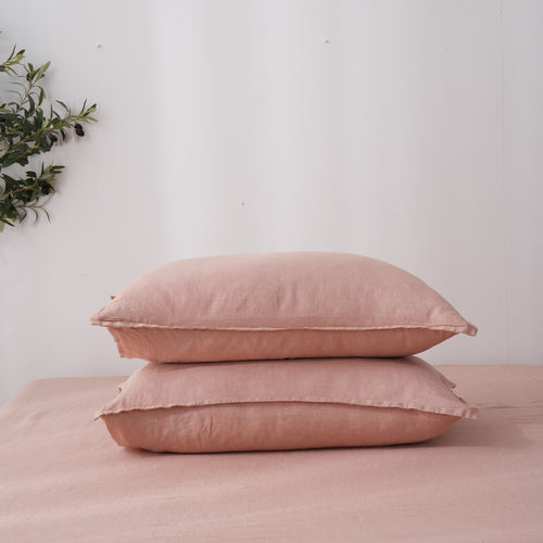 PINK CLAY - Duvet Cover + Pillow Cases | 100% French Flax Linen