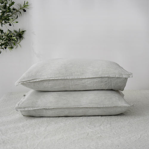 PINSTRIPE - Duvet Cover + Pillow Cases | 100% French Flax Linen