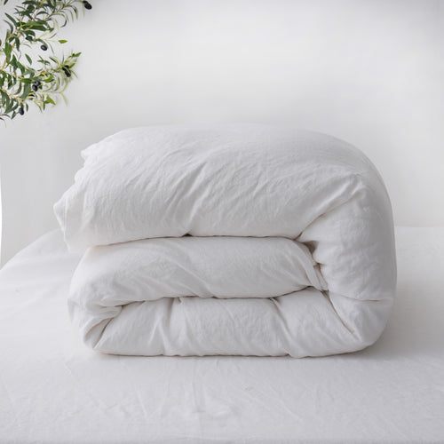 SNOW - Duvet Cover + Pillow Cases | 100% French Flax Linen