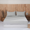 Linen Fitted Sheet - Pinstripe