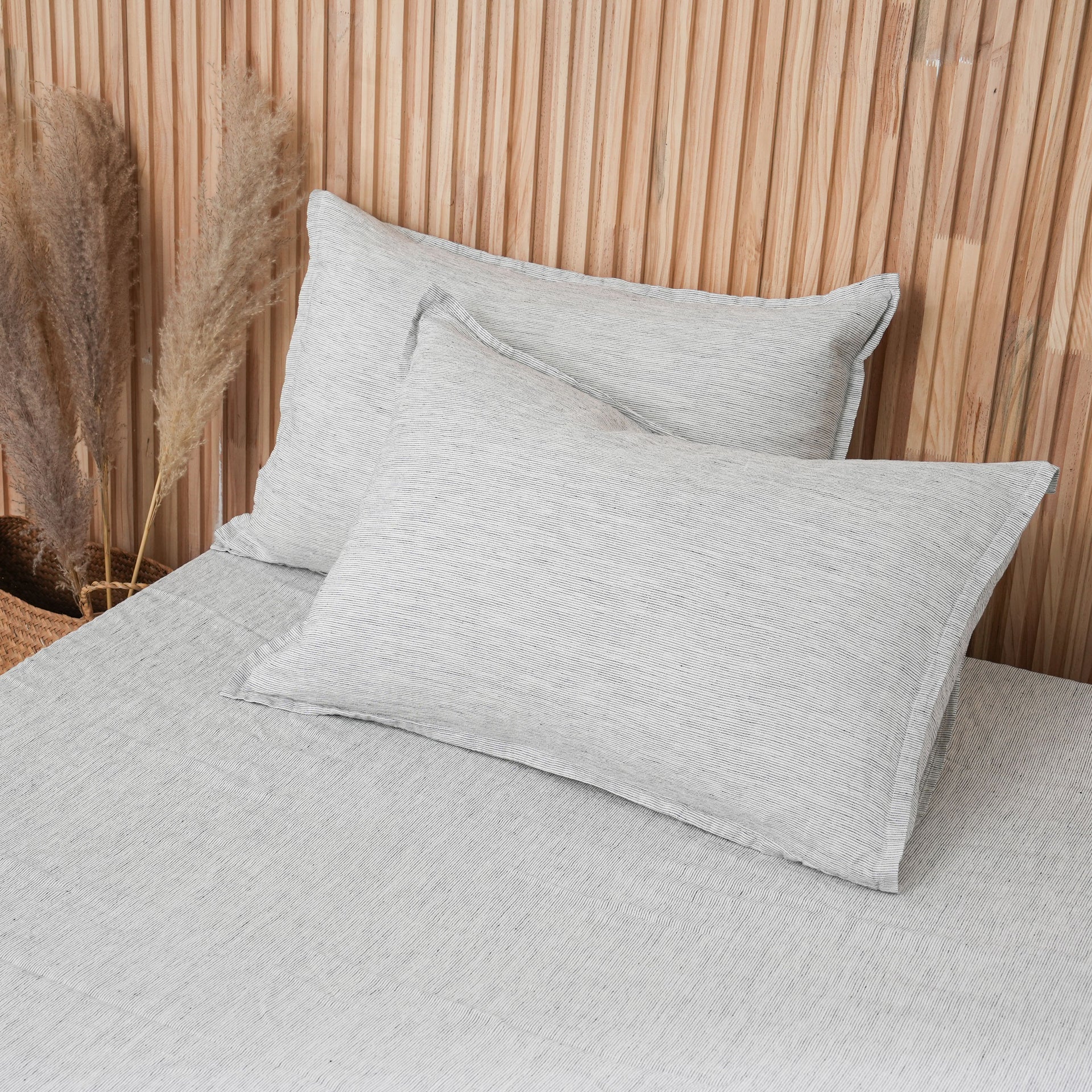 Linen Sheet Set - Pinstripe