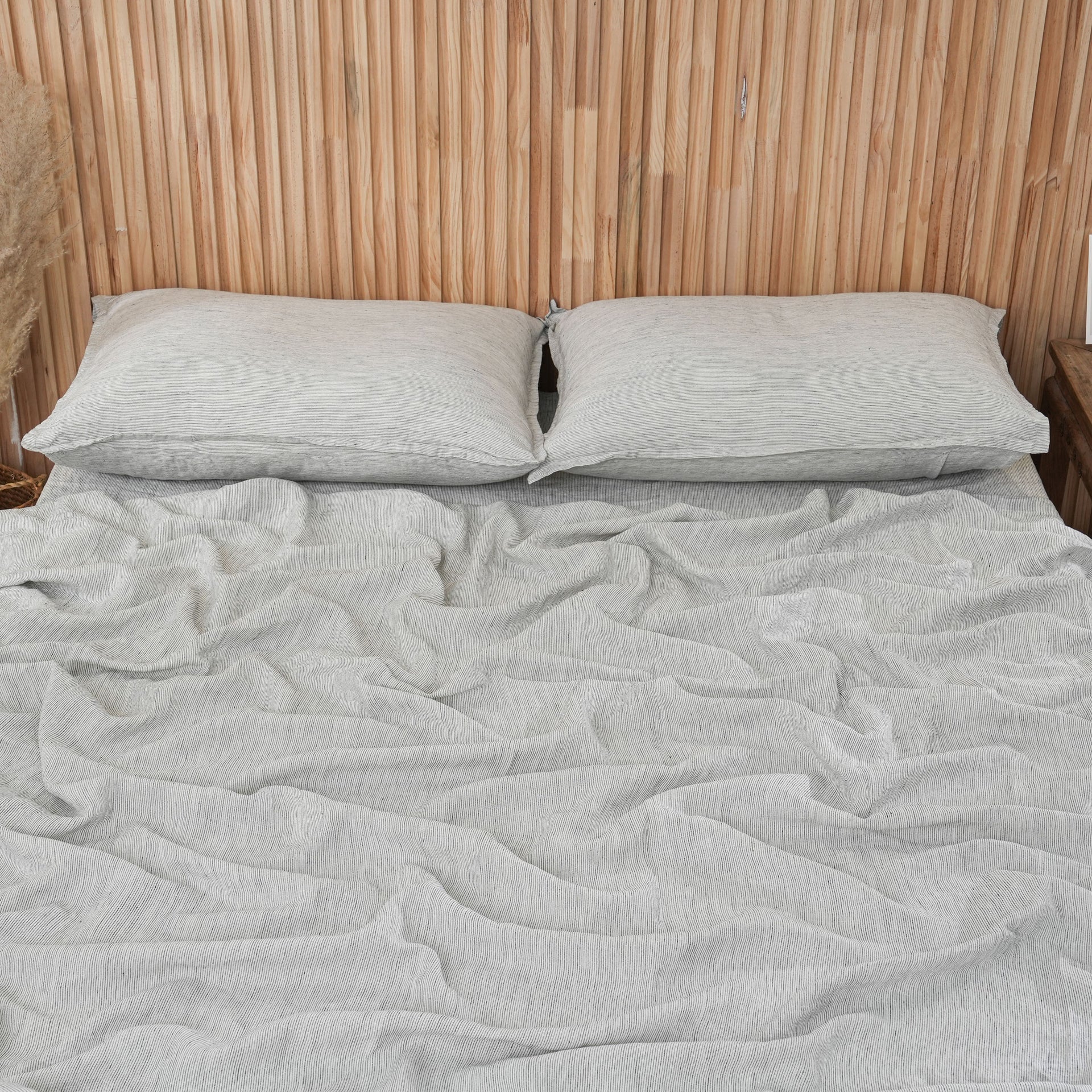 Linen Sheet Set - Pinstripe