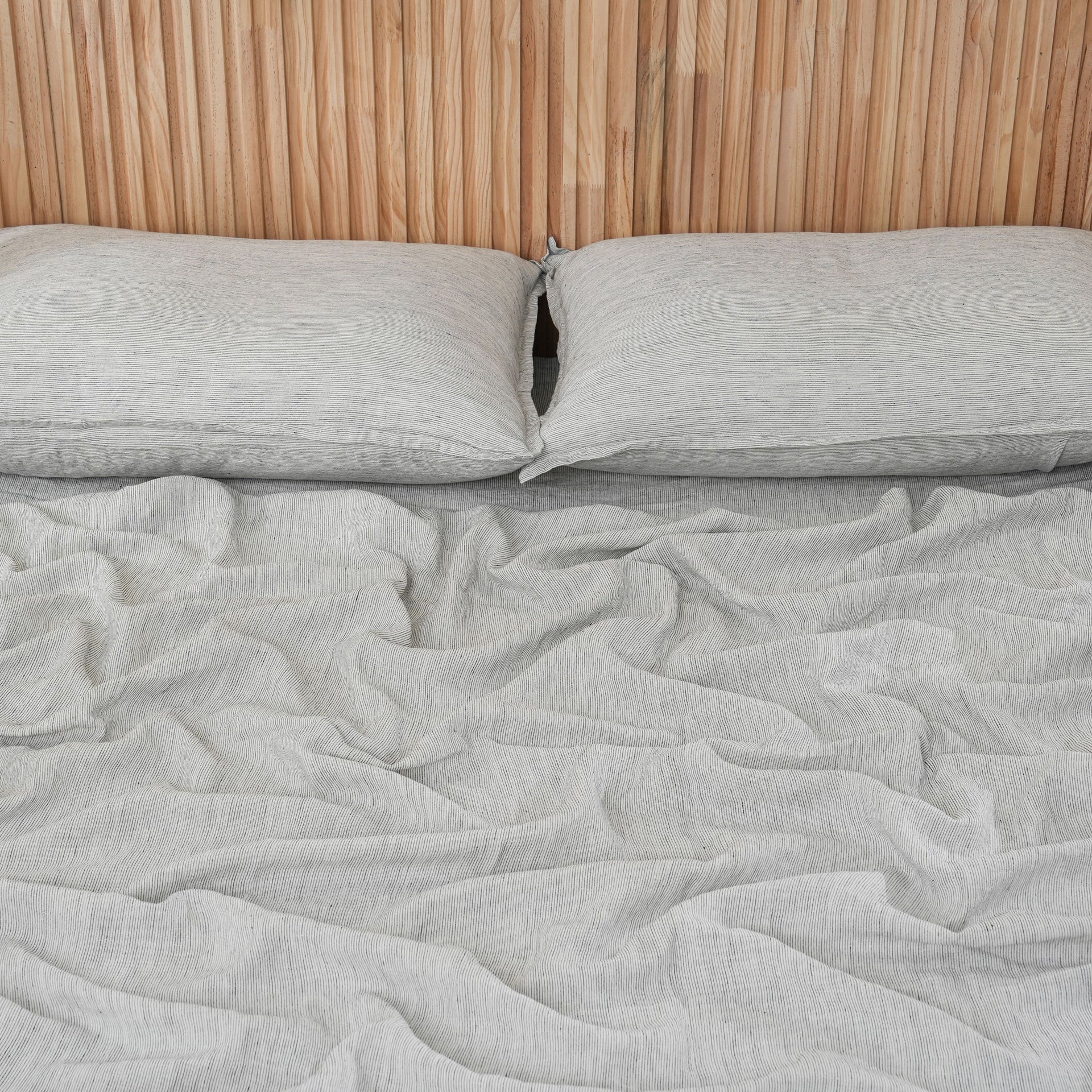 Linen Sheet Set - Pinstripe