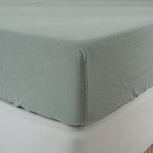 SAGE - Fitted Sheet - 100% French Flax Linen