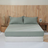 Linen Fitted Sheet - Sage