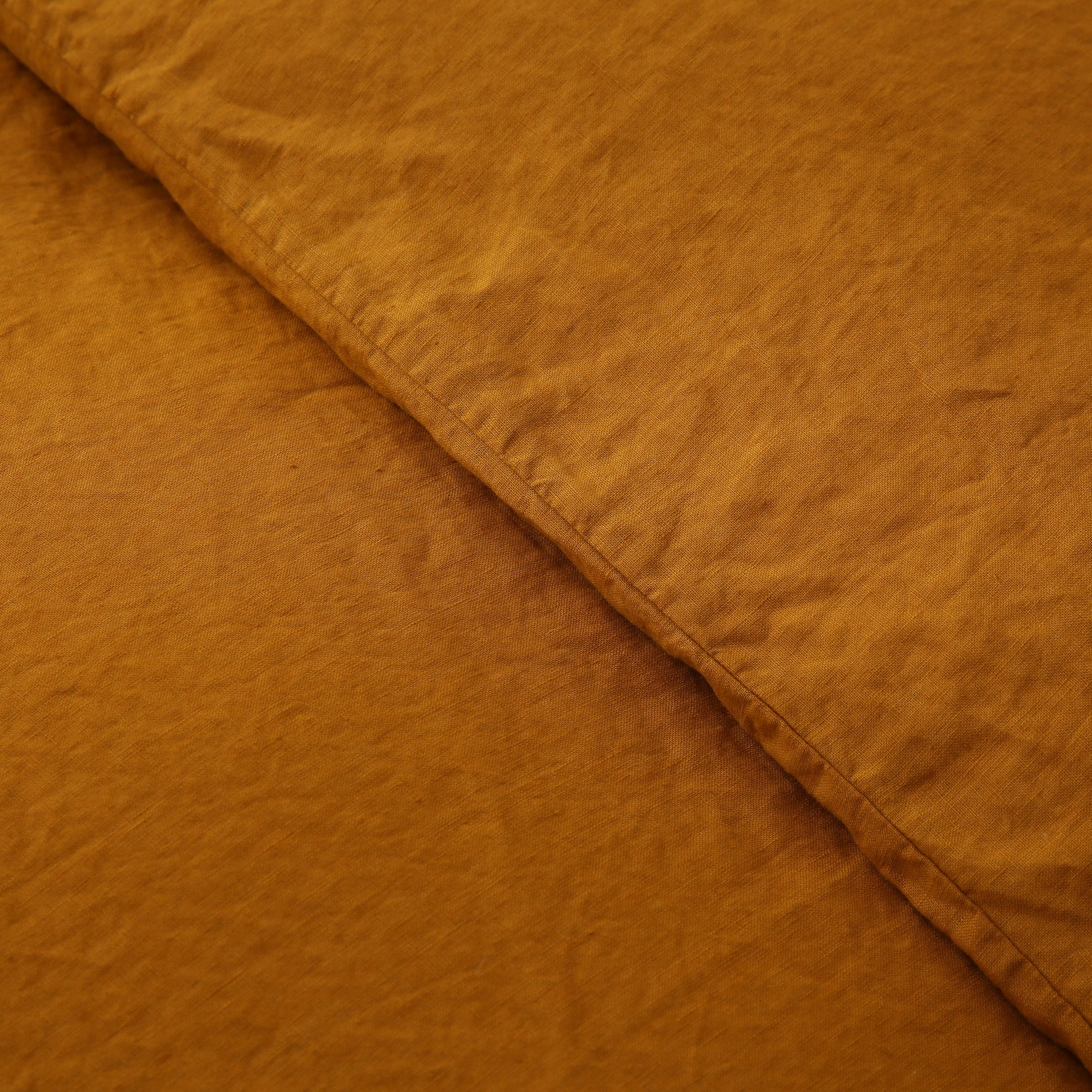 Linen Duvet Cover + Pillowcases - Turmeric