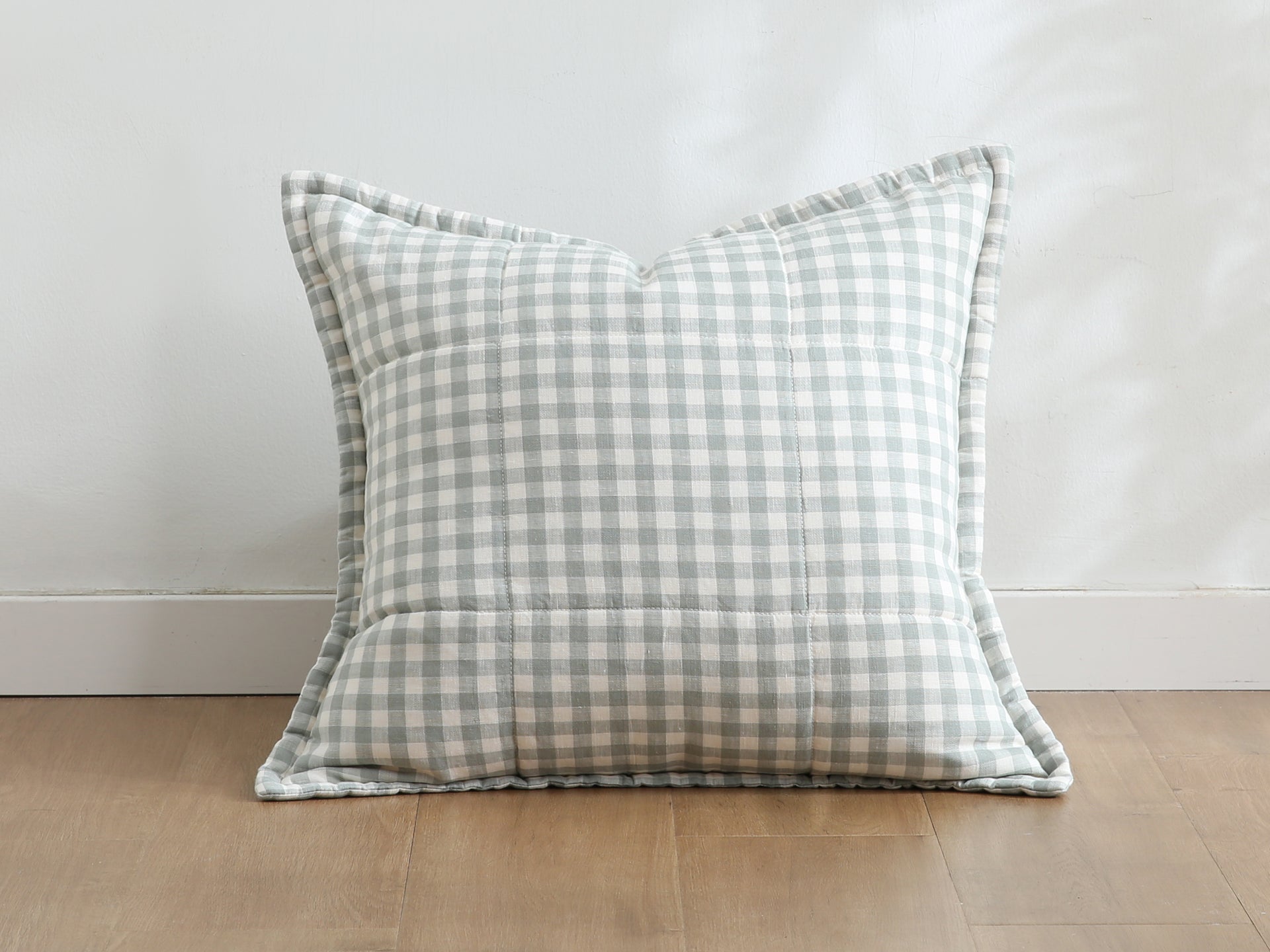 Quilted Linen Cushion Cover