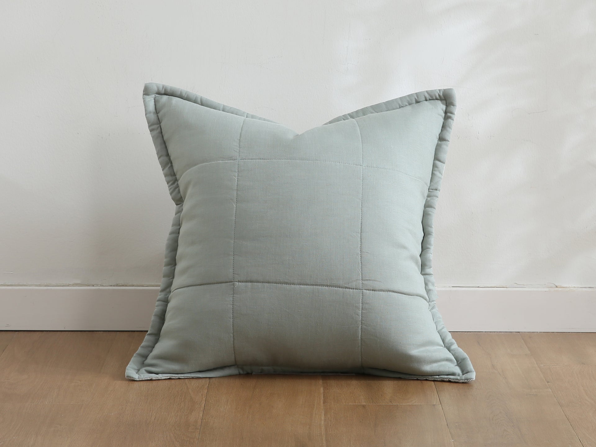 Quilted Linen Cushion Cover