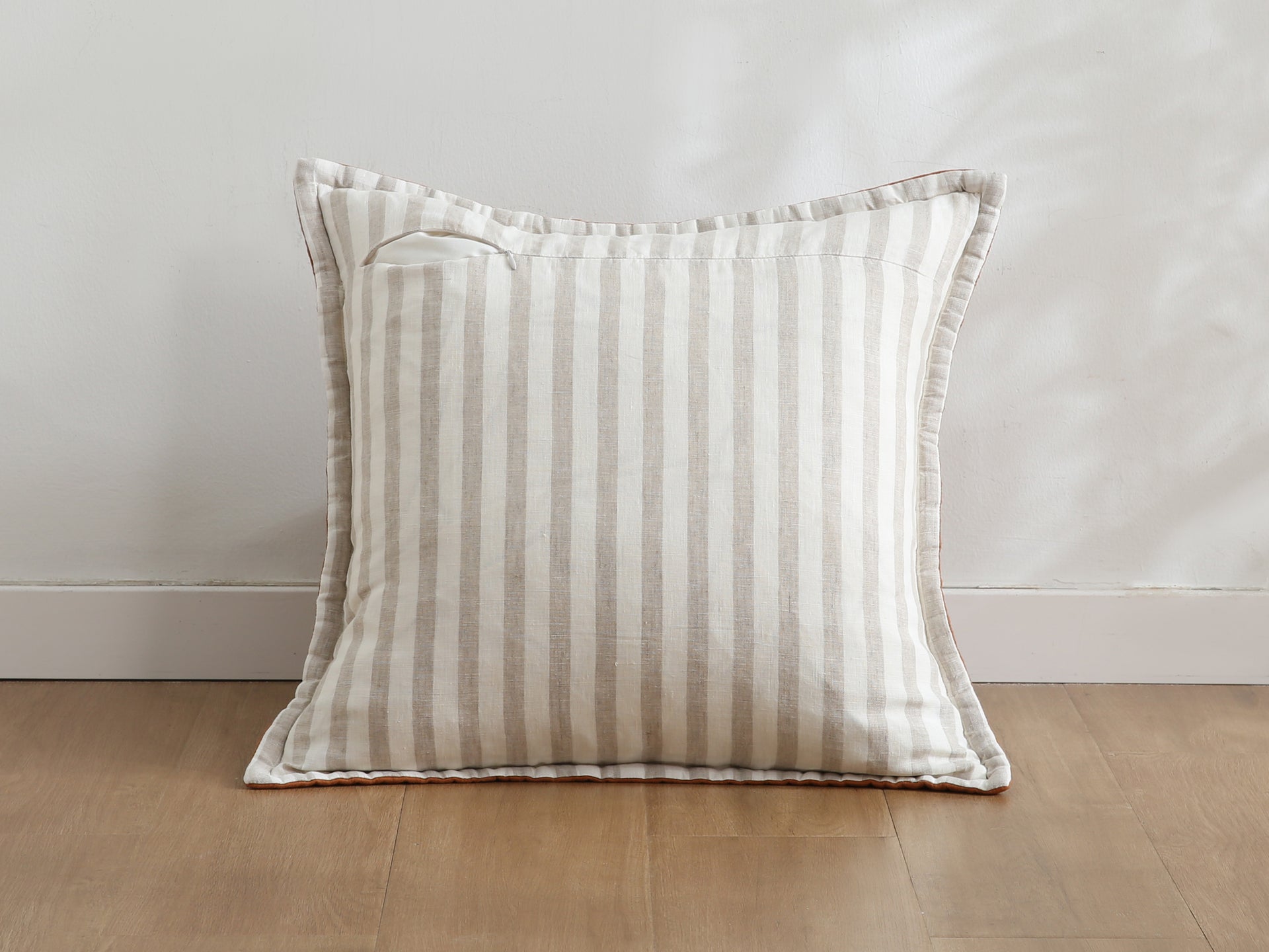 Quilted Linen Cushion Cover