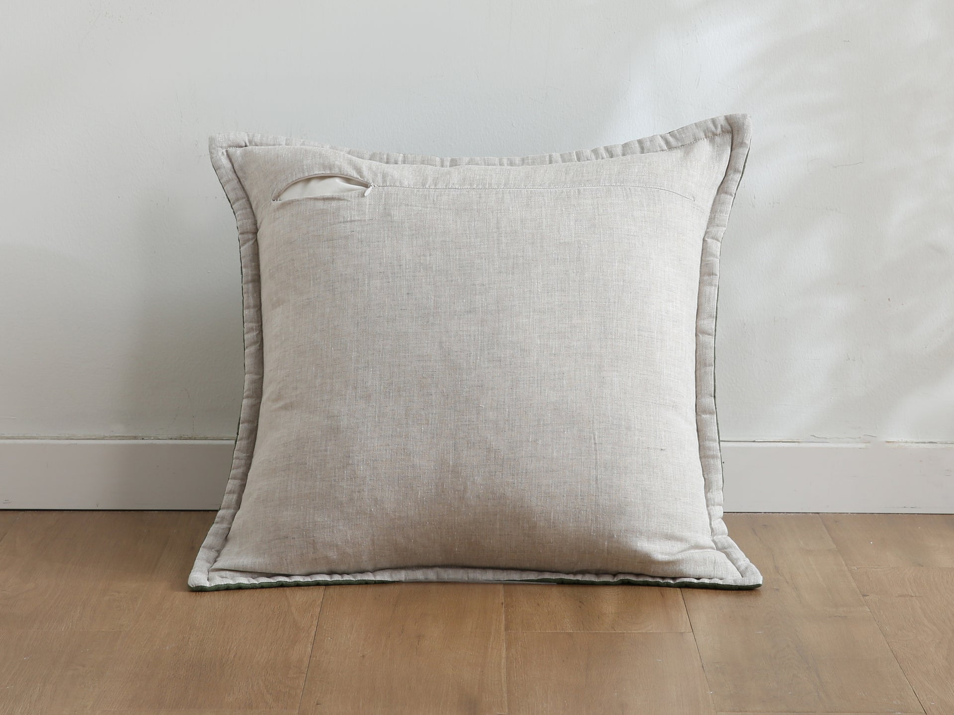 Quilted Linen Cushion Cover