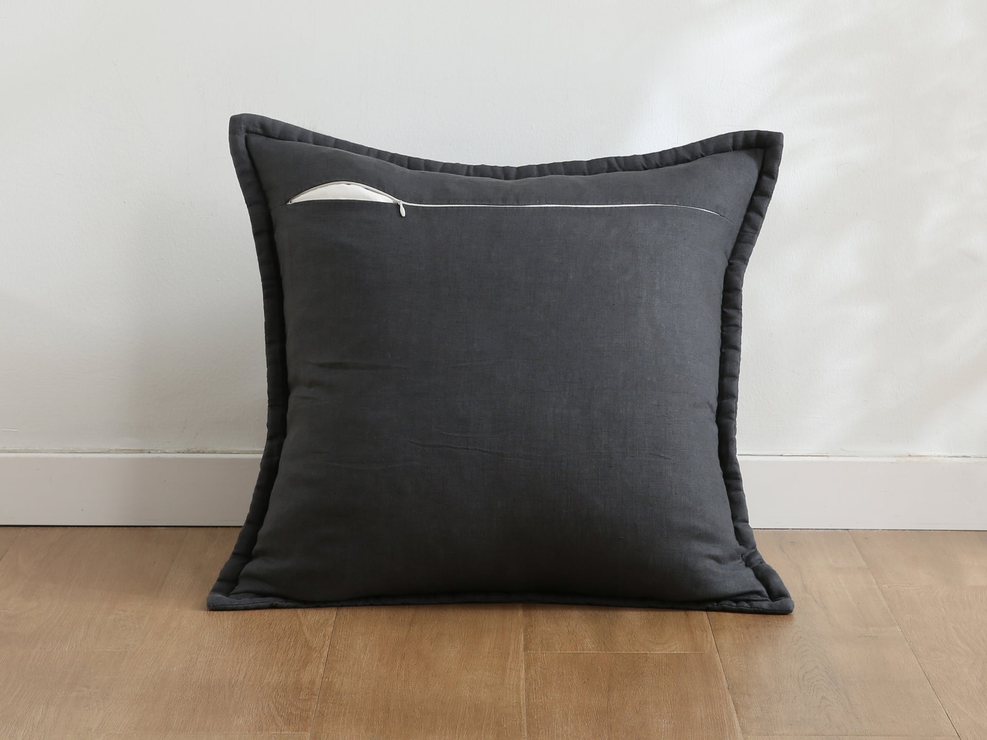 Quilted Linen Cushion Cover