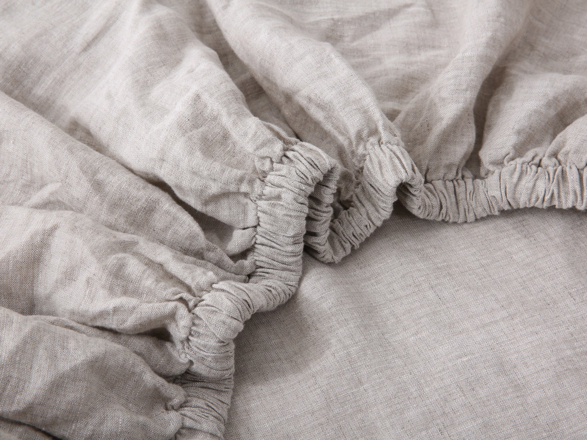 Linen Fitted Sheet - Sand