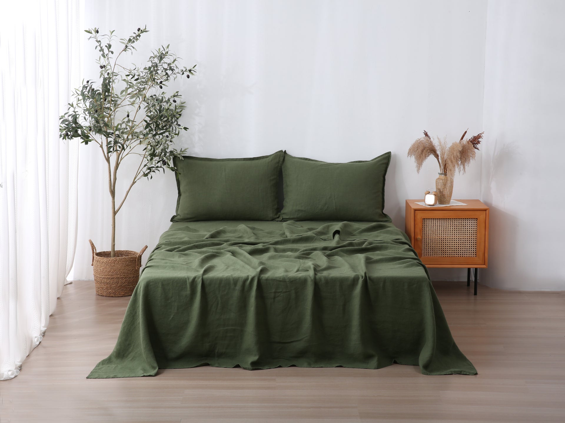 Linen Sheet Set - Forest