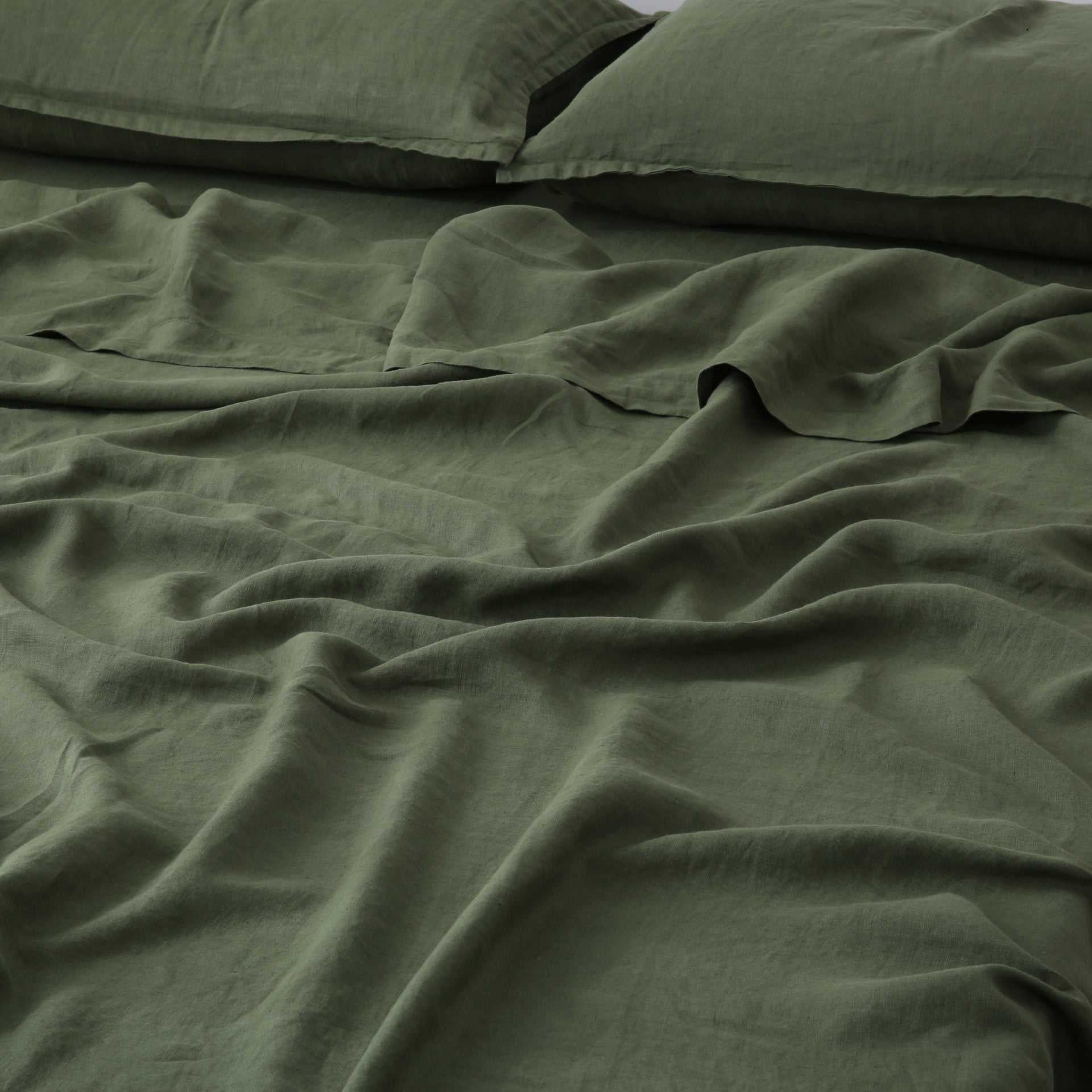 Linen Flat Sheet - Forest