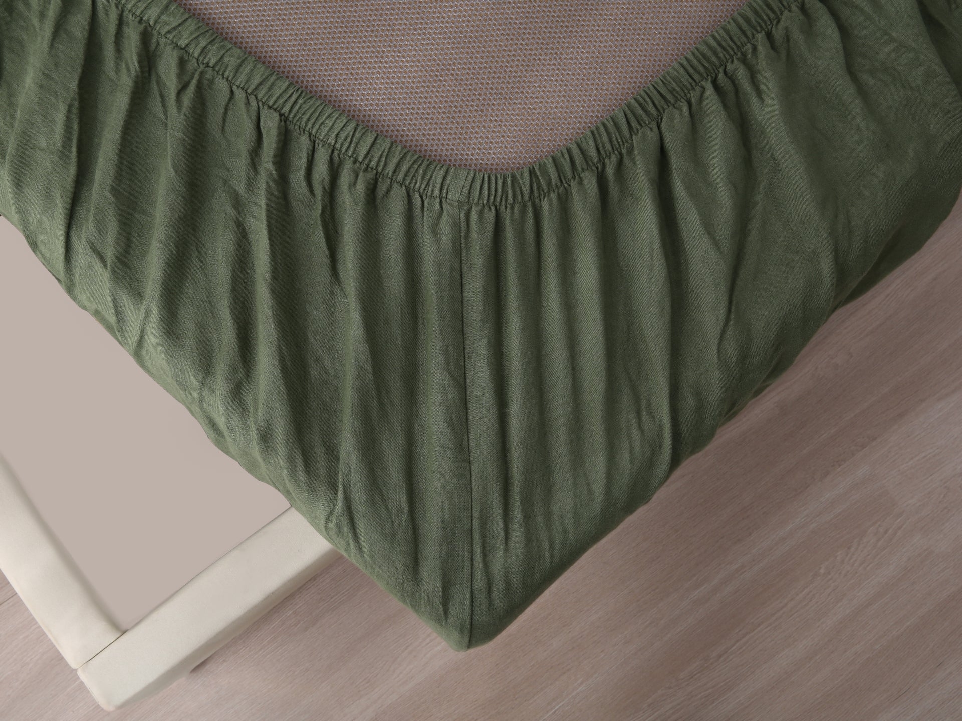 Linen Fitted Sheet - Forest