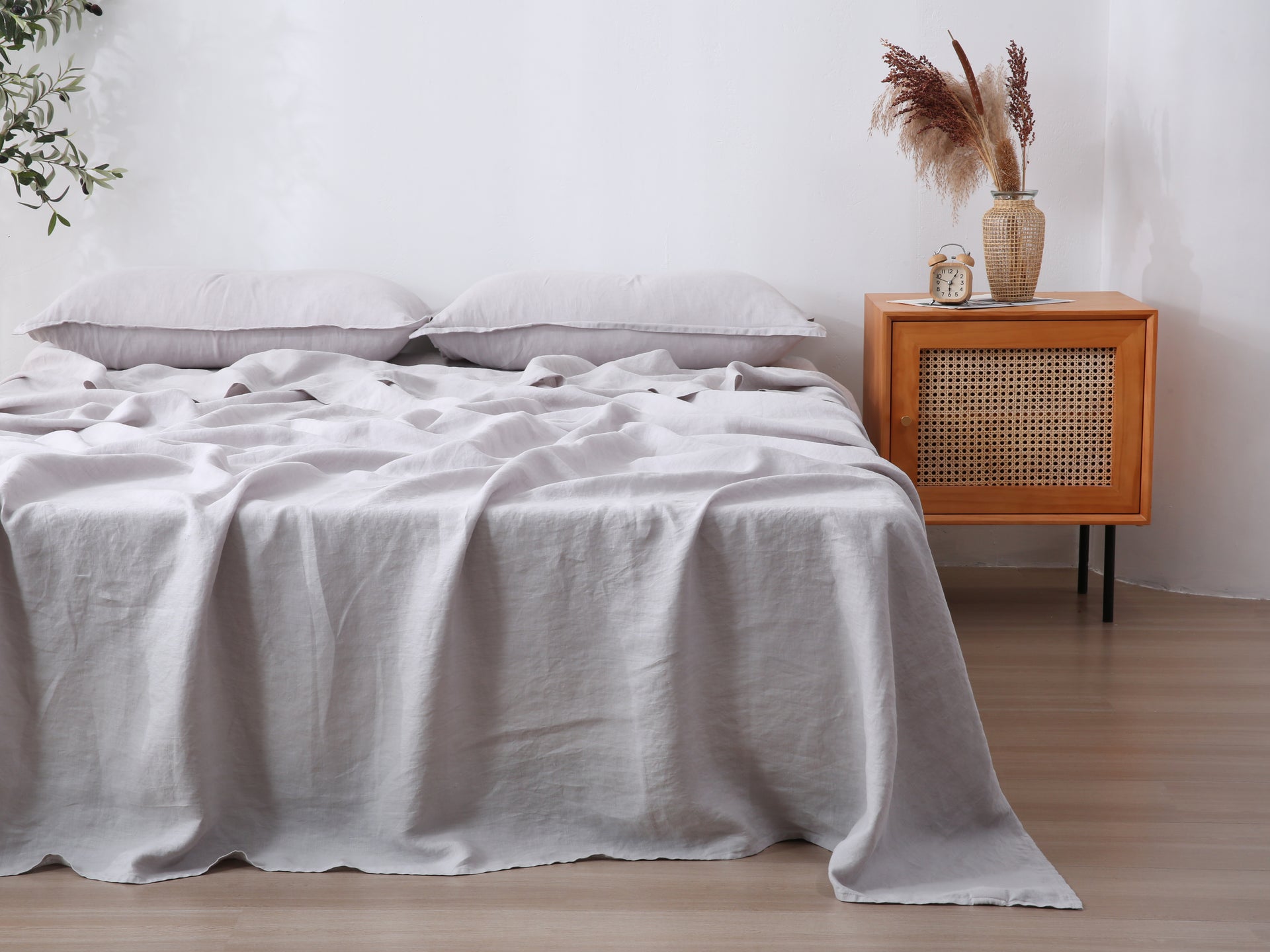 Linen Flat Sheet - Mist