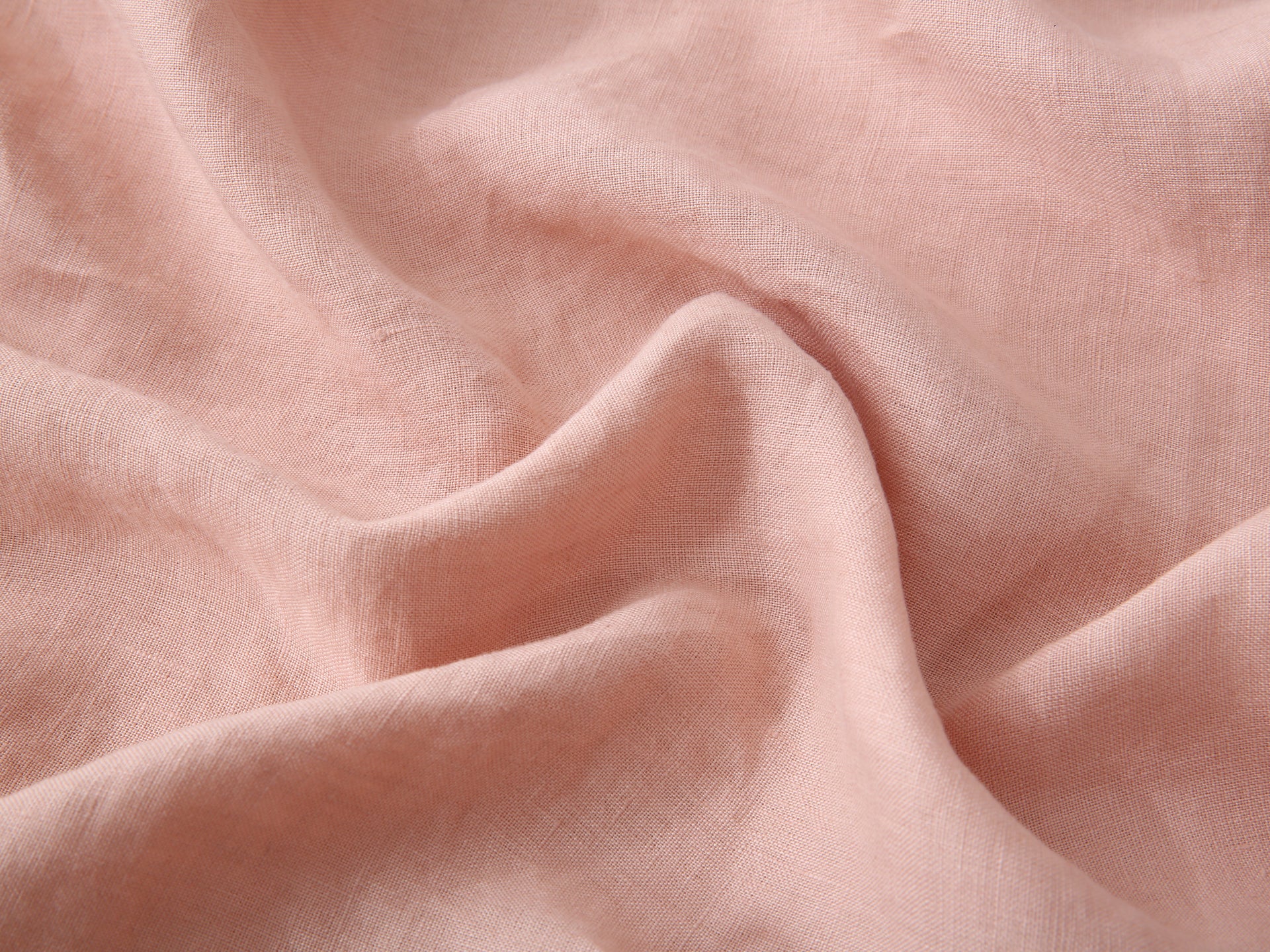 Linen Flat Sheet - Pink Clay