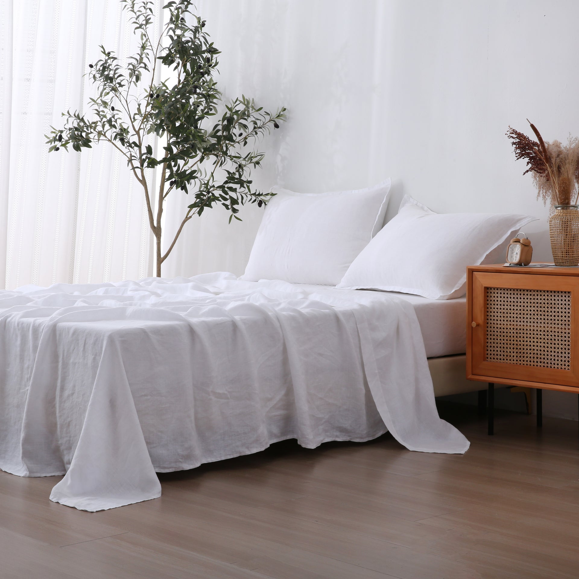Linen Sheet Set - Snow