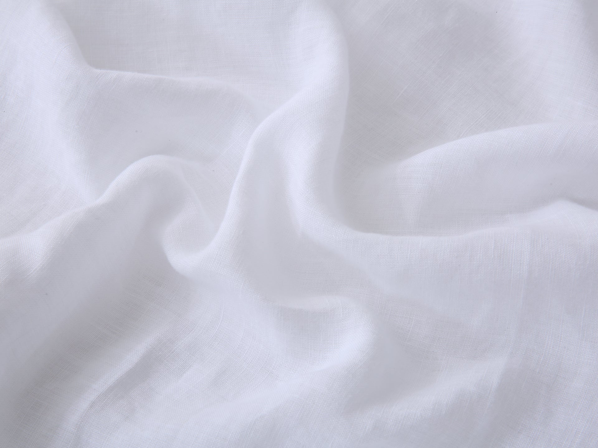 Linen Flat Sheet - Snow