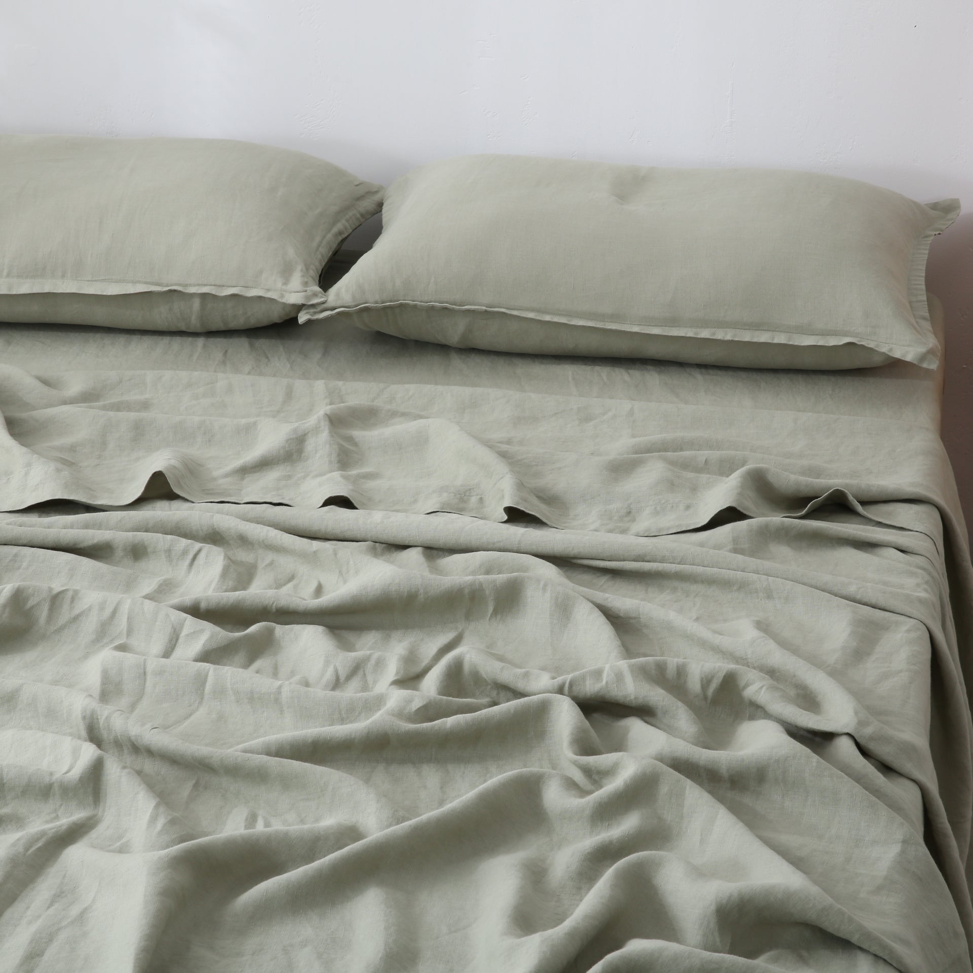 Linen Flat Sheet - Fern