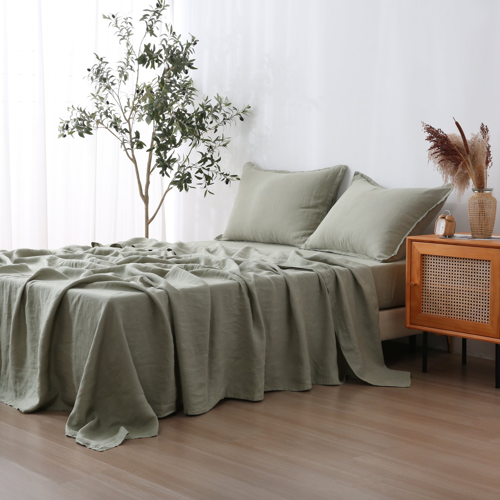 Linen Sheet Set - Fern