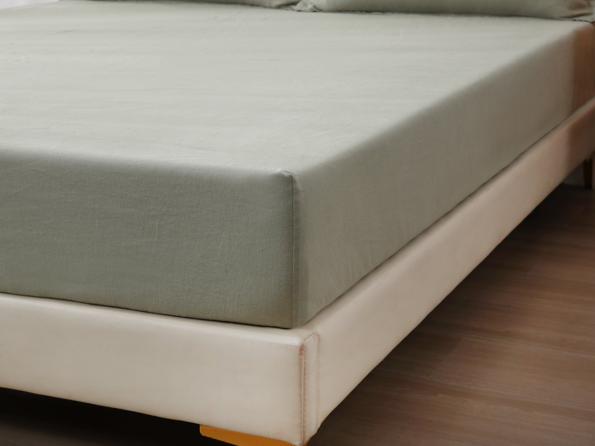 Linen Fitted Sheet - Fern