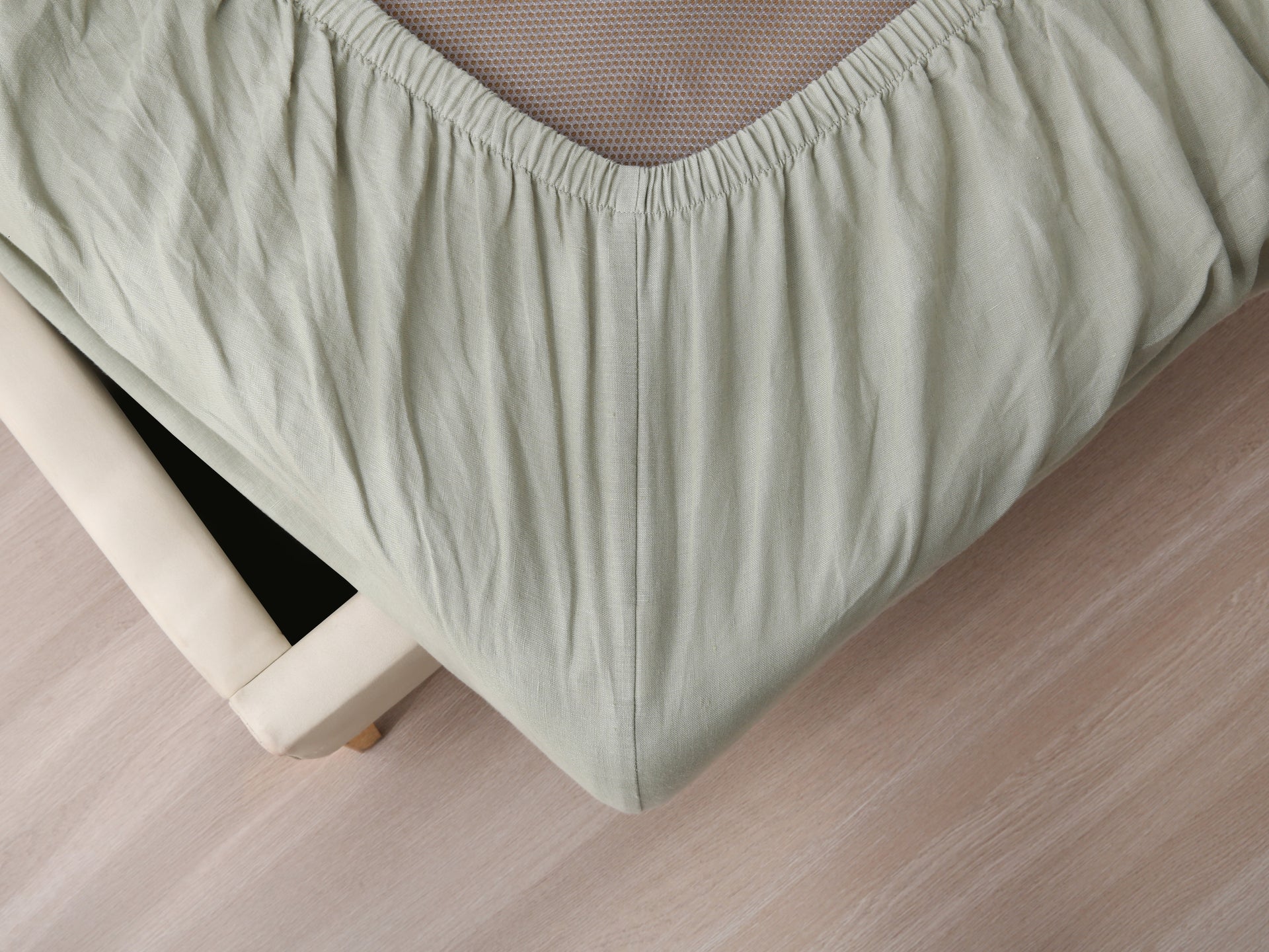 Linen Fitted Sheet - Fern
