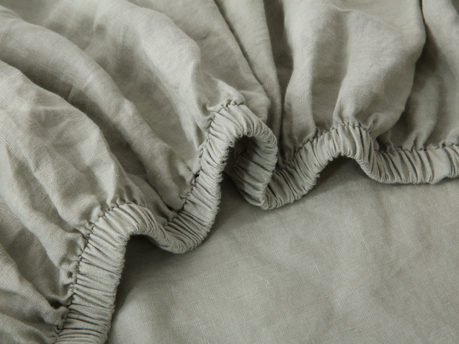 Linen Fitted Sheet - Fern