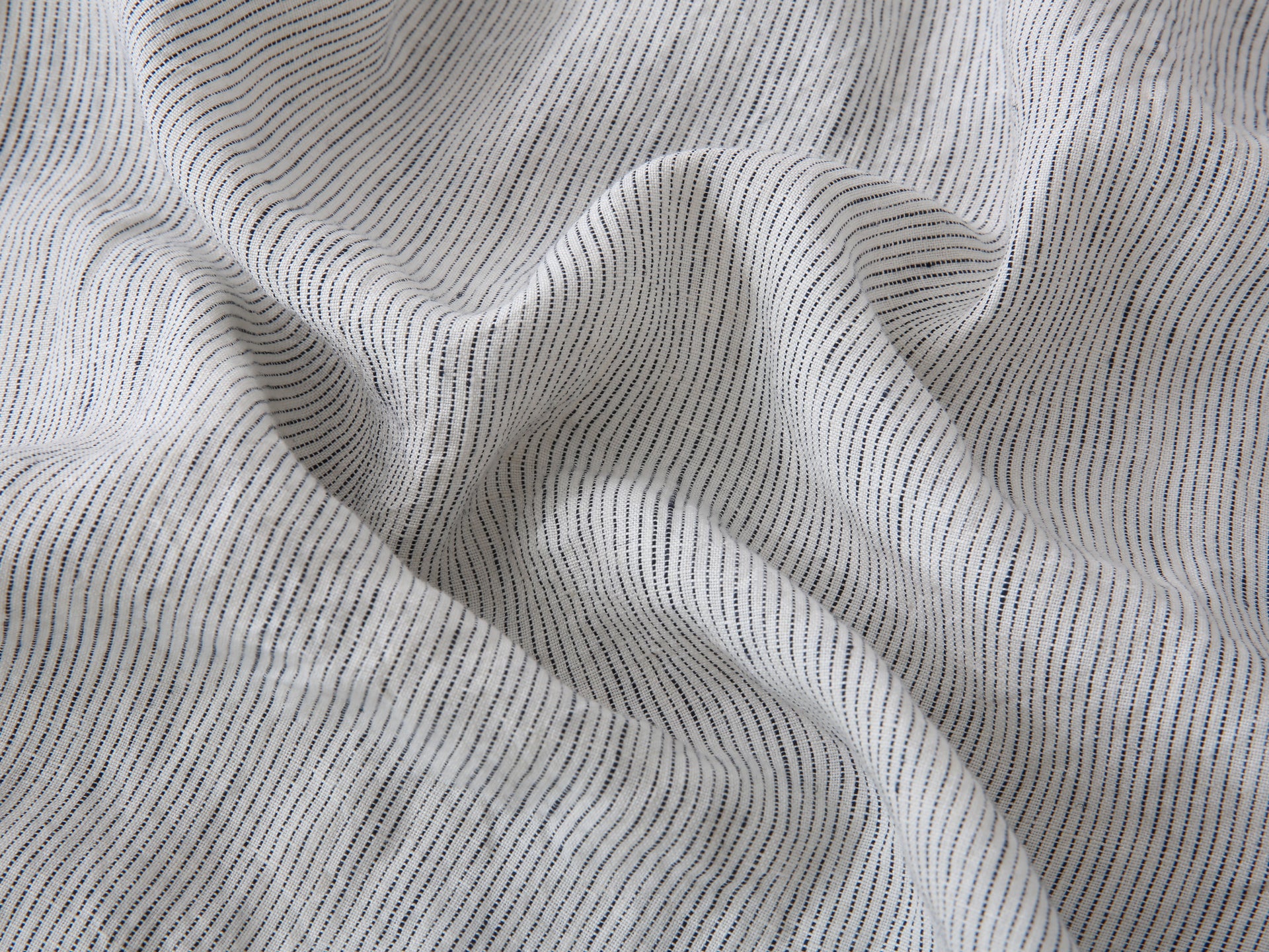 Linen Flat Sheet - Pinstripe