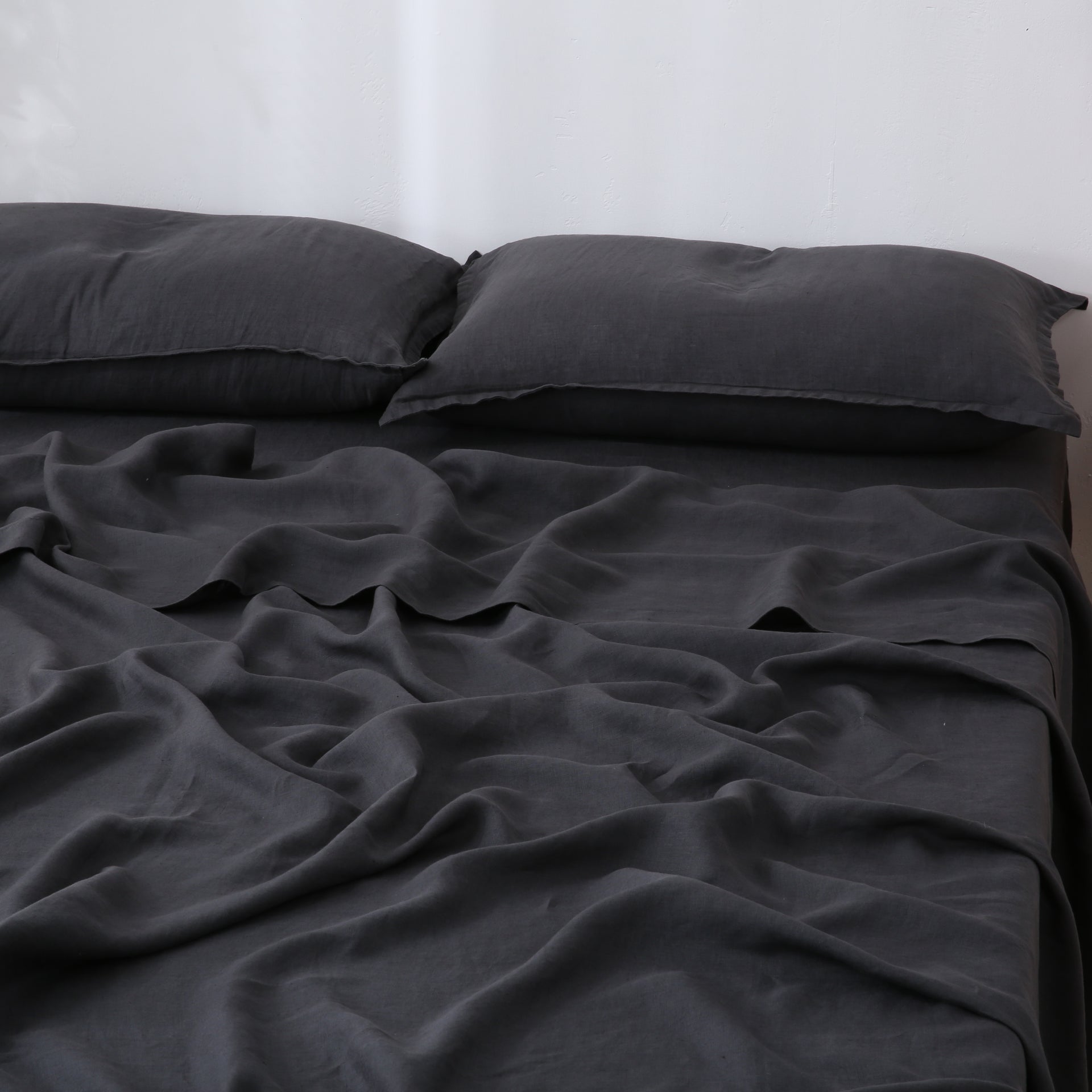 Linen Sheet Set - Charcoal