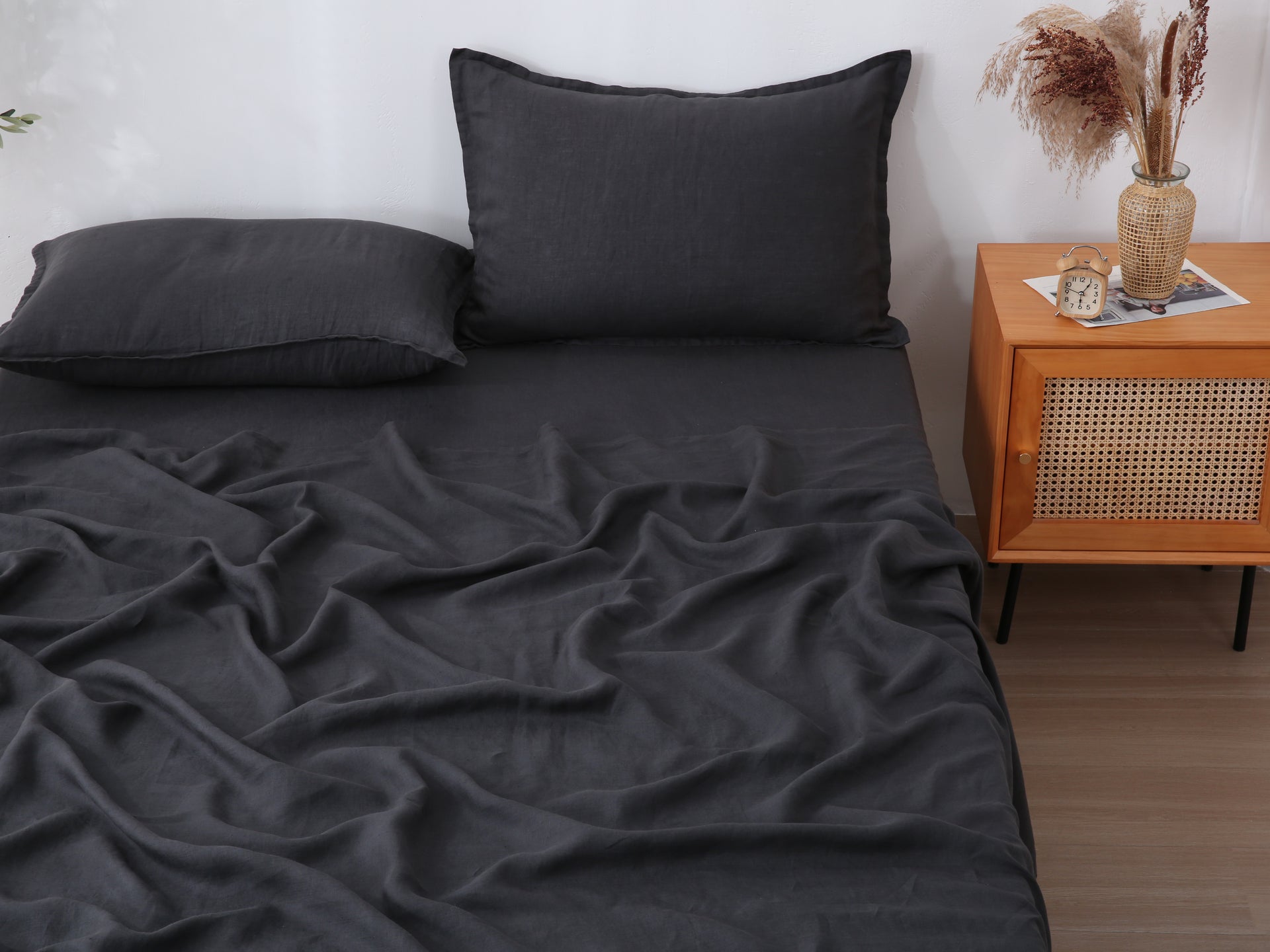 Linen Sheet Set - Charcoal