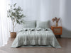 Quilted Linen Blanket - Sage Gingham