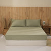 Linen Fitted Sheet - Fern