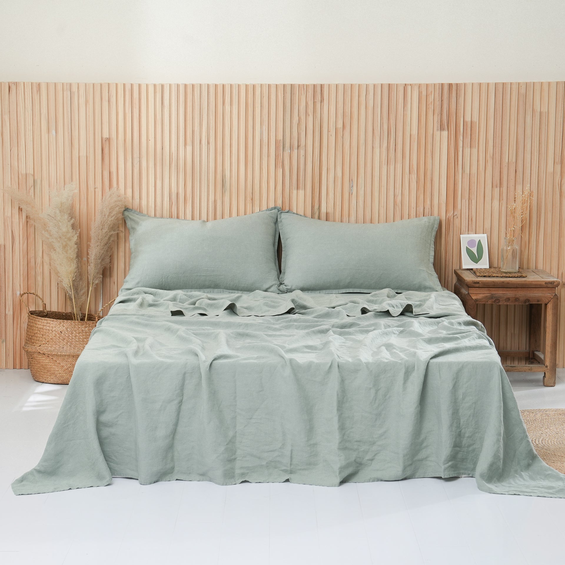 Linen Sheet Set - Sage