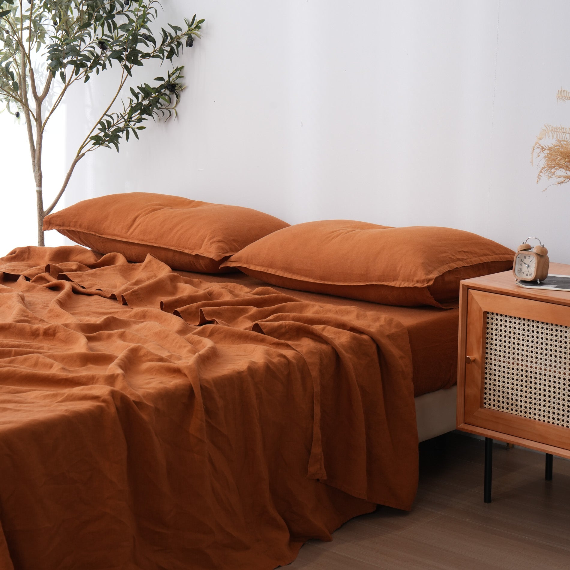 Linen Sheet Set - Clay