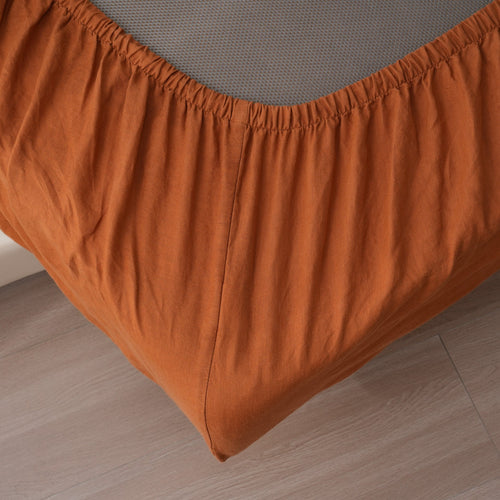 CLAY - Fitted Sheet - 100% French Flax Linen