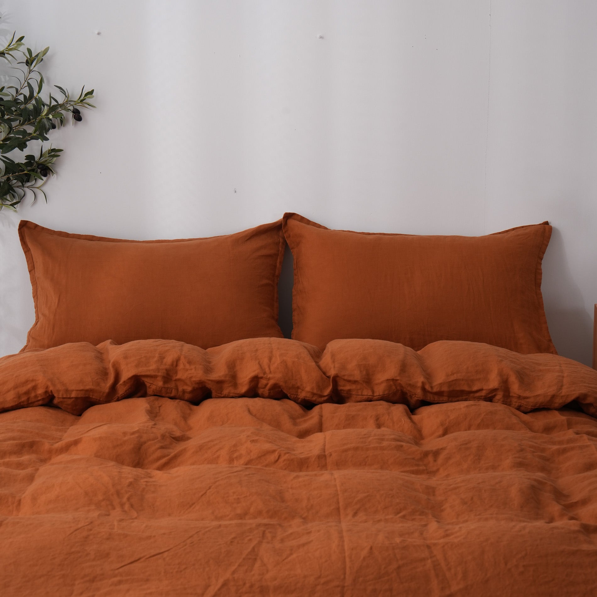 Linen Duvet Cover + Pillowcases - Clay