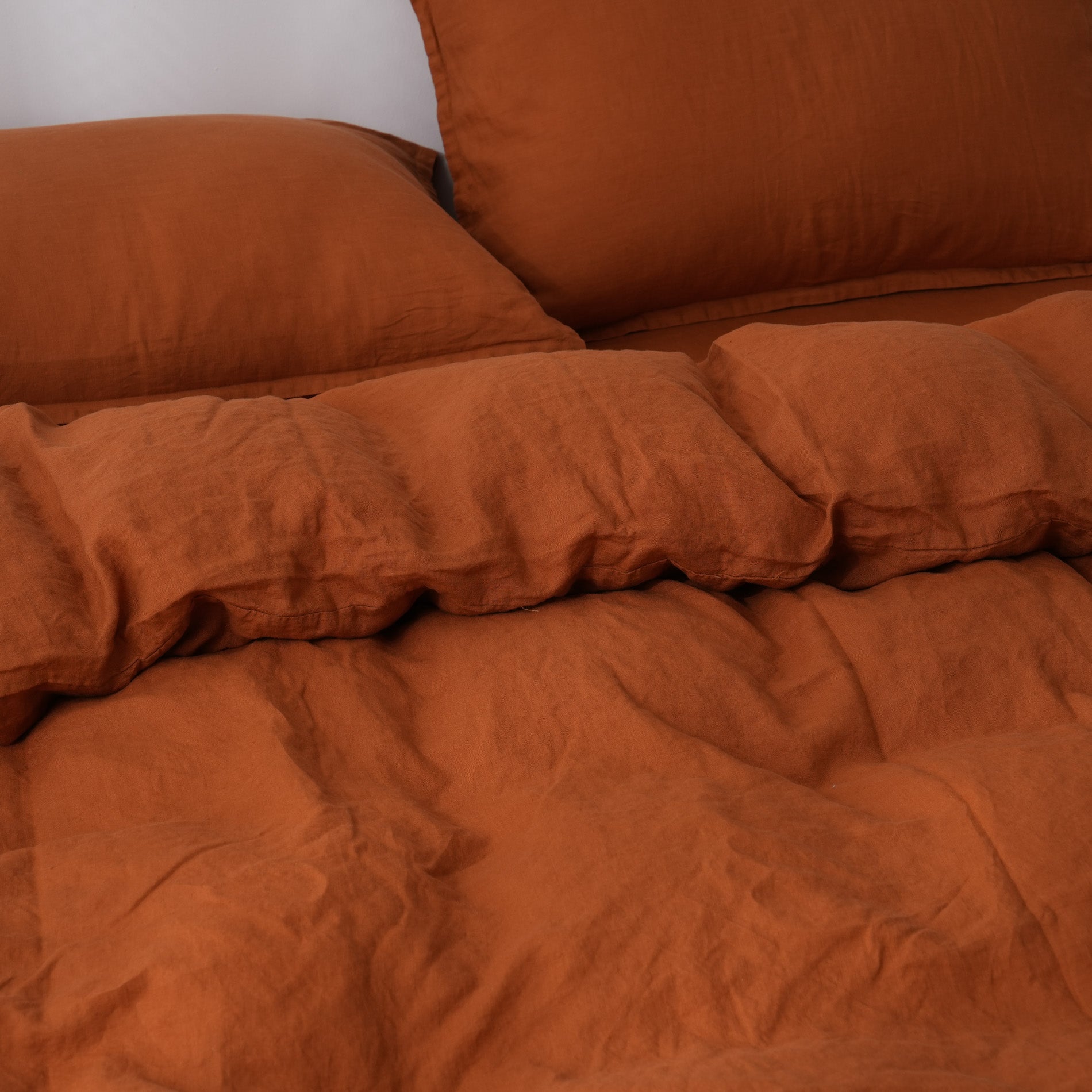 Linen Duvet Cover + Pillowcases - Clay