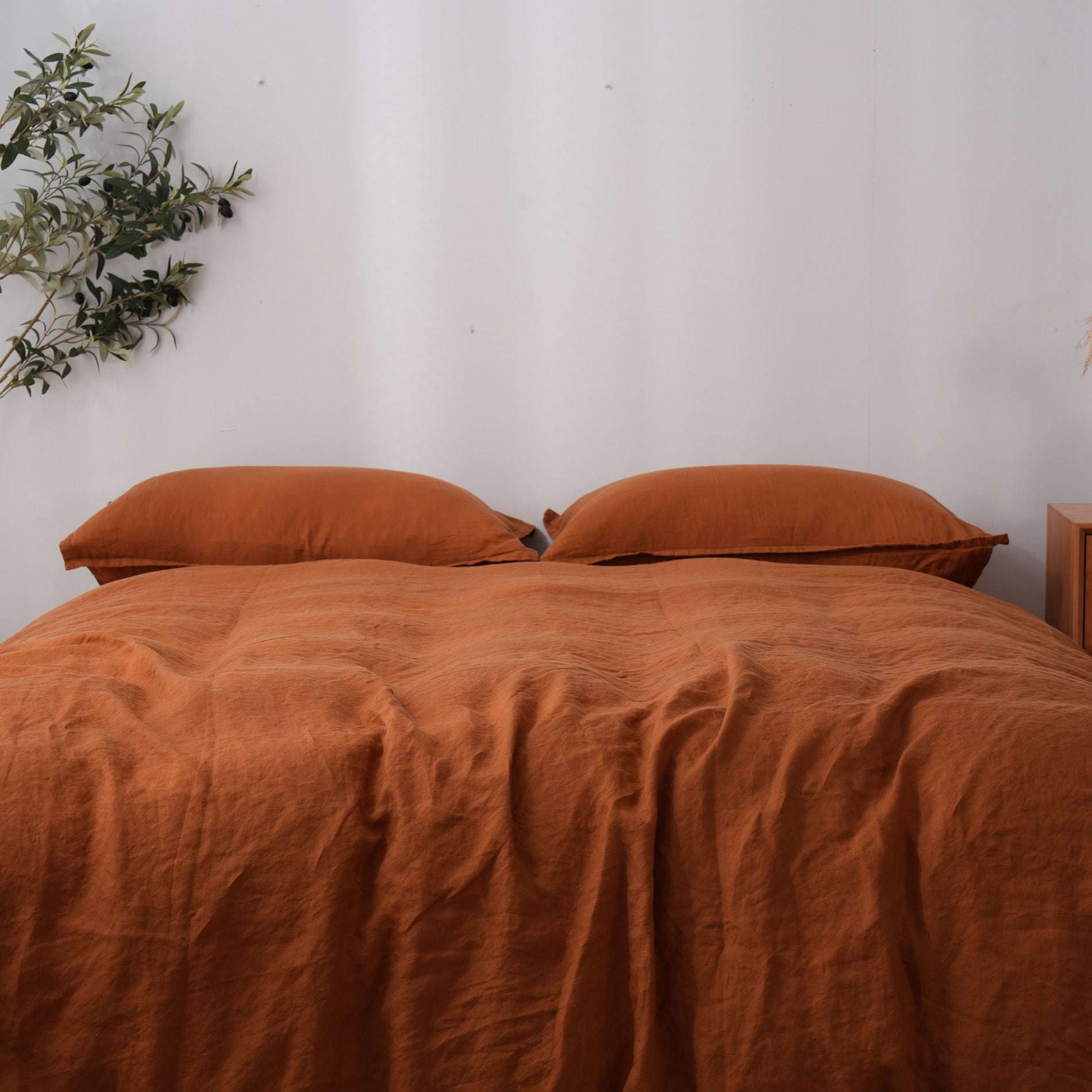 Linen Duvet Cover + Pillowcases - Clay