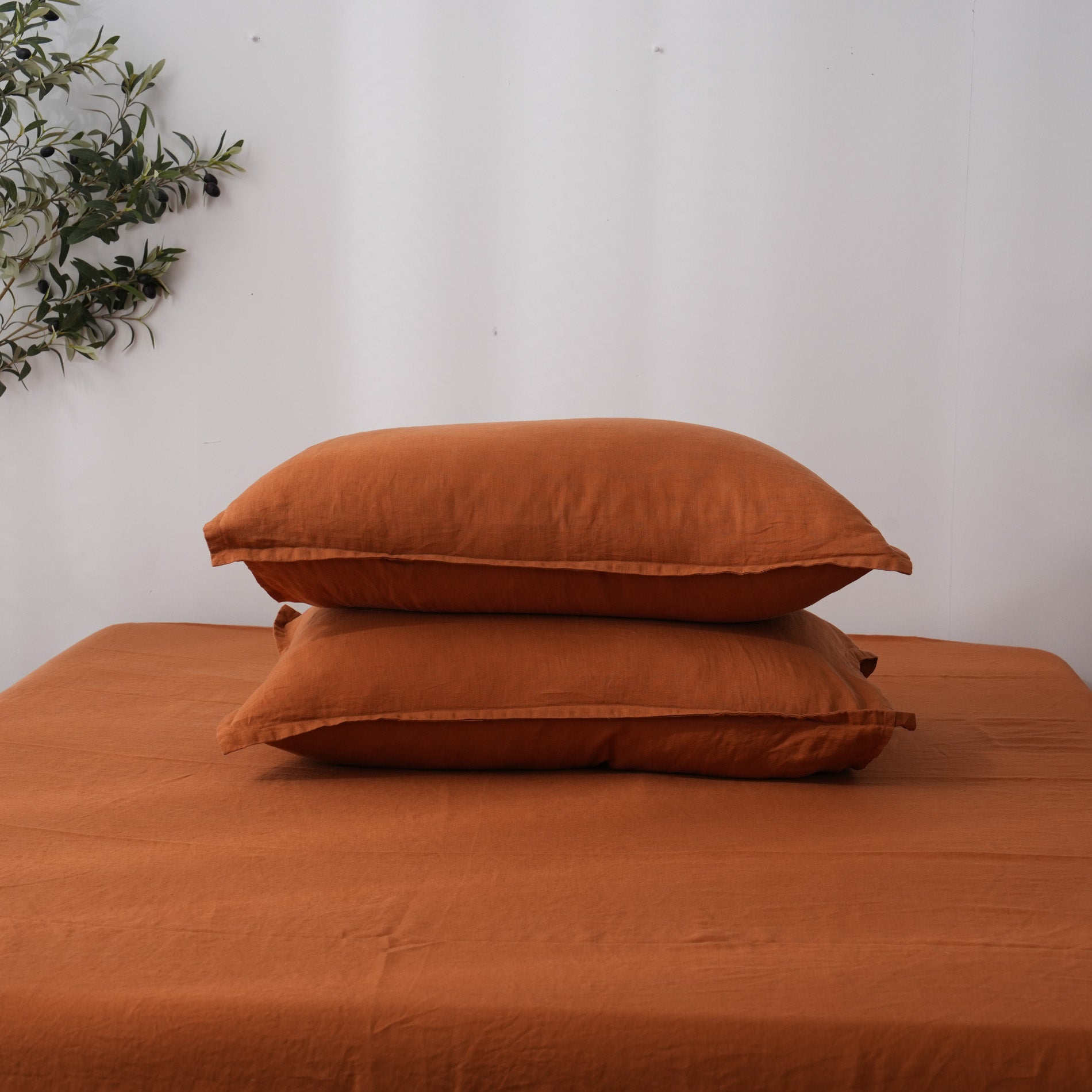 Linen Duvet Cover + Pillowcases - Clay