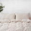 SAND STRIPE - Duvet Cover + Pillow Cases | 100% French Flax Linen