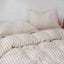 SAND STRIPE - Duvet Cover + Pillow Cases | 100% French Flax Linen