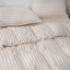 SAND STRIPE - Duvet Cover + Pillow Cases | 100% French Flax Linen