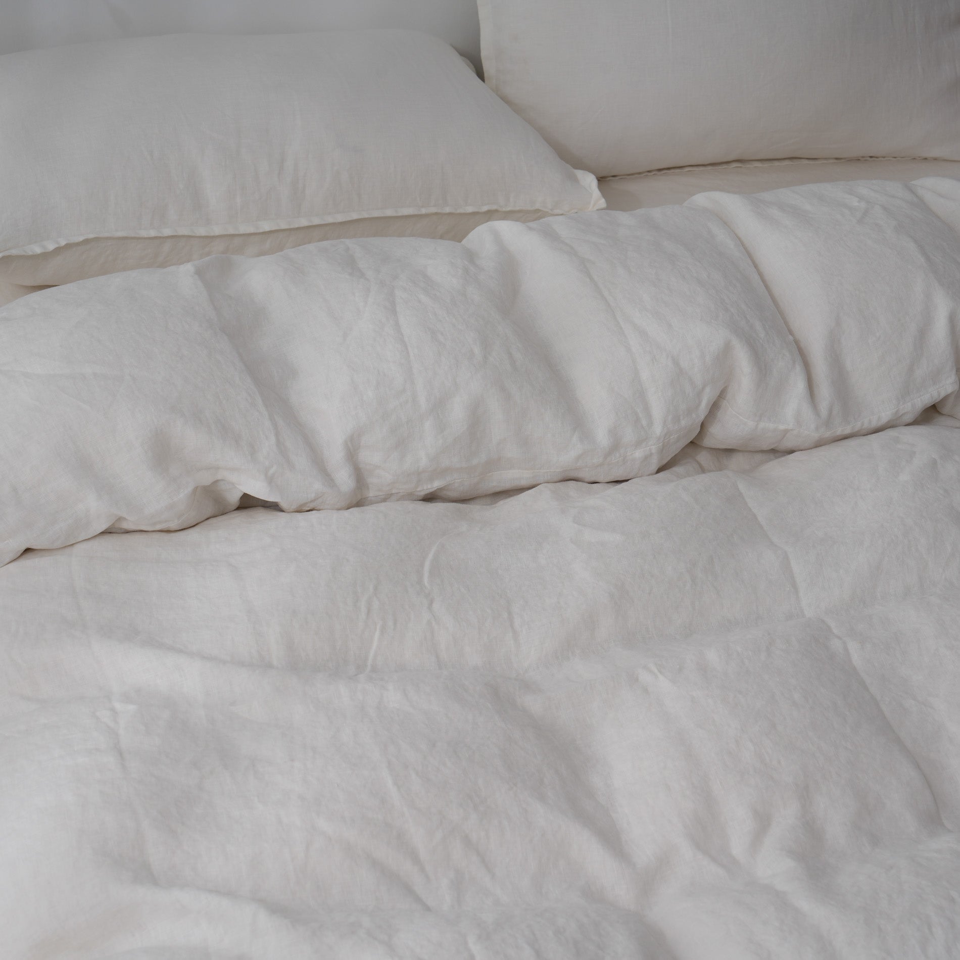 Linen Duvet Cover + Pillowcases - Cloud