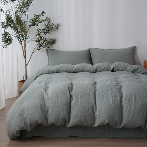Sage - Duvet Cover + Pillow Cases | 100% French Flax Linen