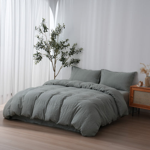 Sage - Duvet Cover + Pillow Cases | 100% French Flax Linen