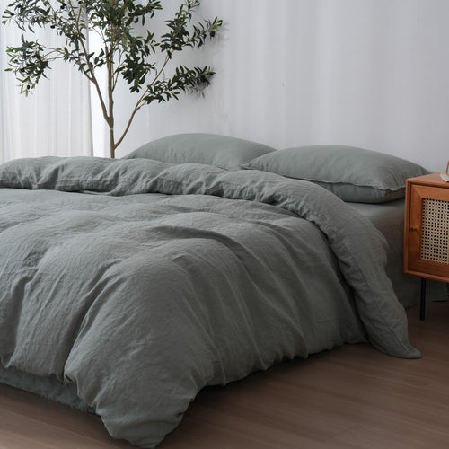 Sage - Duvet Cover + Pillow Cases | 100% French Flax Linen