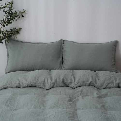Sage - Duvet Cover + Pillow Cases | 100% French Flax Linen