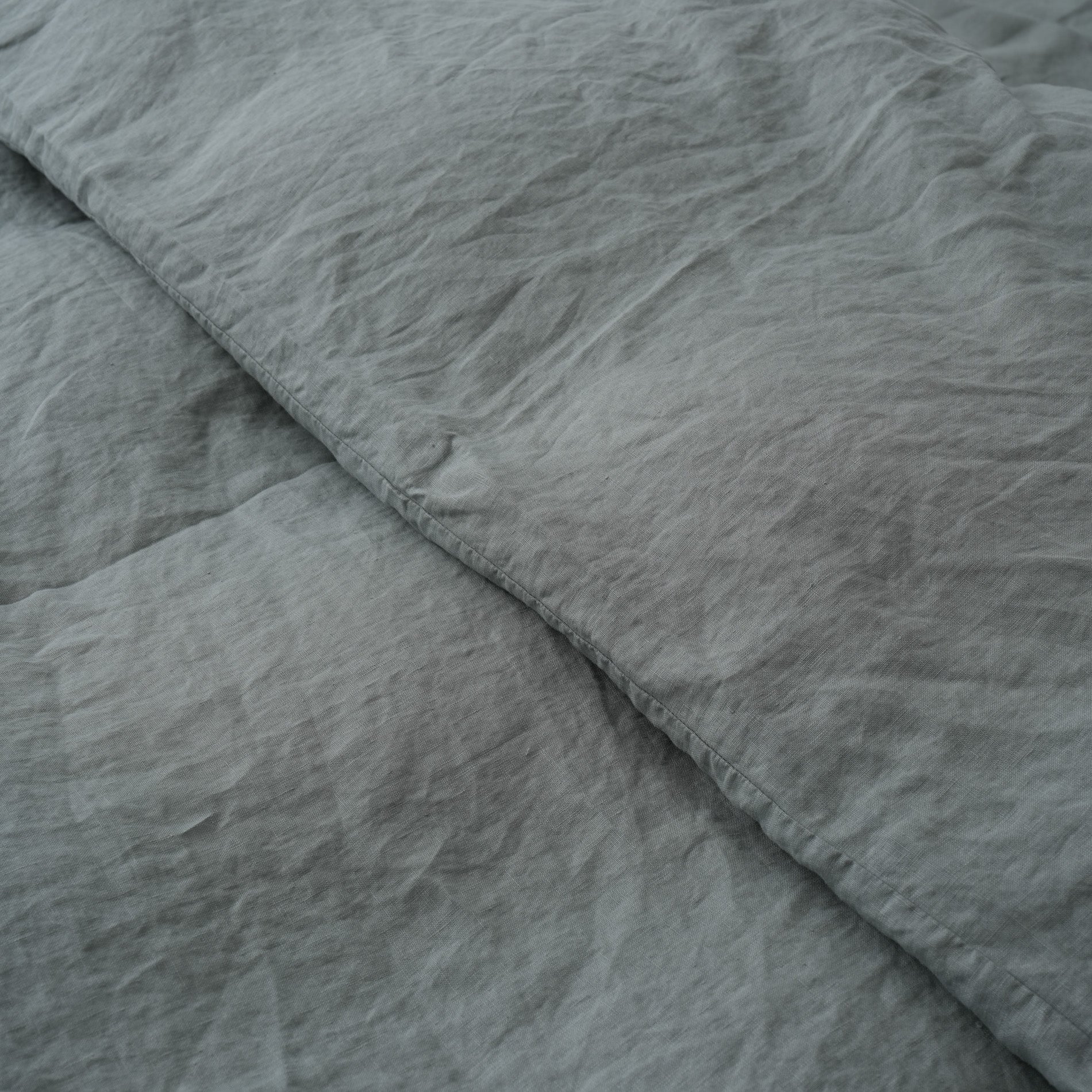 Linen Duvet Cover + Pillowcases - Sage